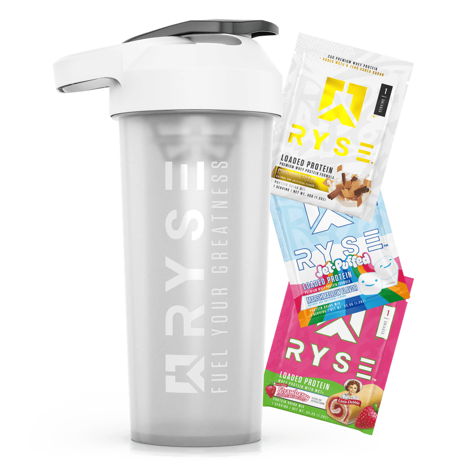 Loaded Protein Samples Variety Pack + Free SportShaker T4